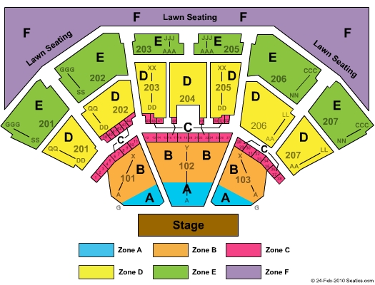 Lakewood Amphitheatre Atlanta Ga Seating Chart